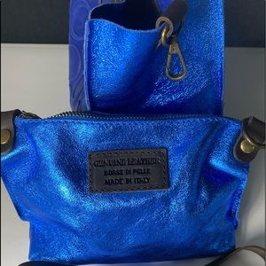 This shimmering and Matte Leather tote